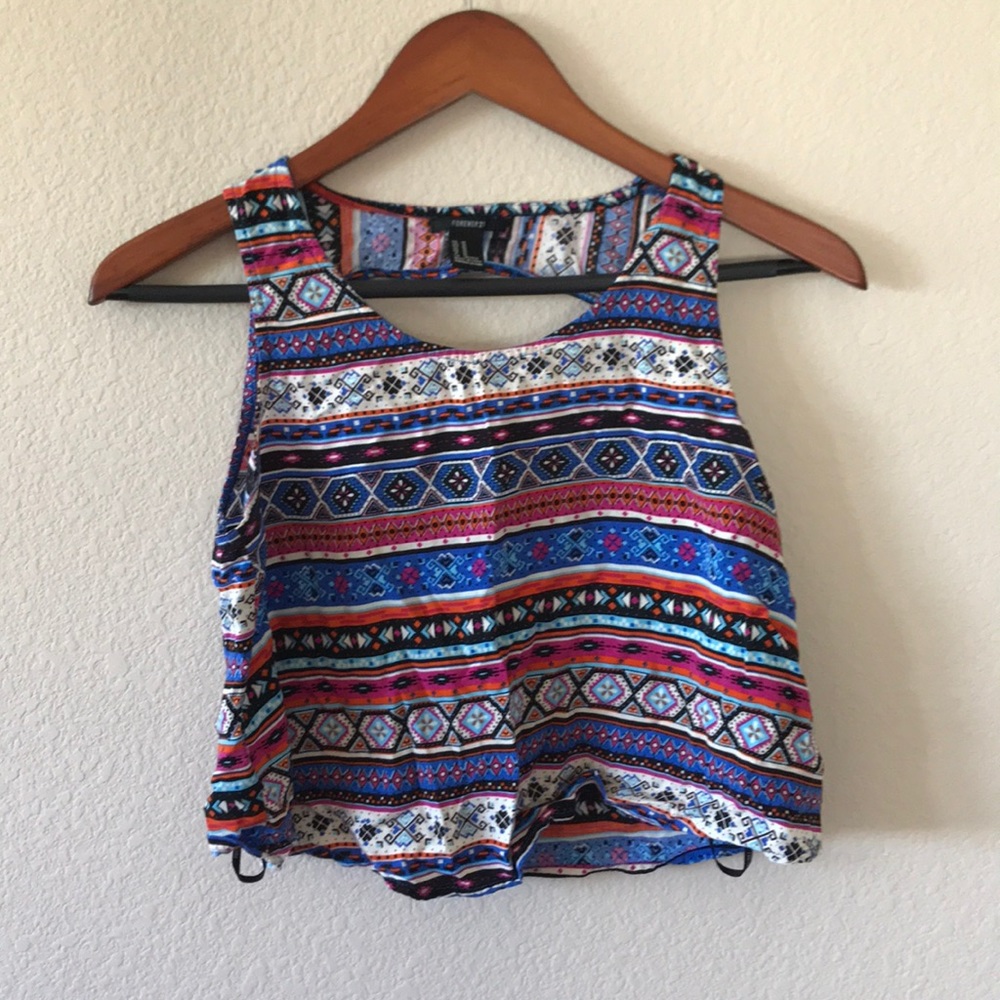 Tribal crop top